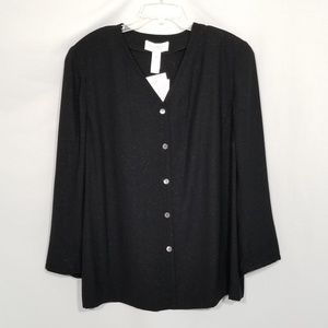 ELISABETH Urban Modernism Black Boxy Blazer Sz 18